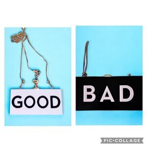 MILLY 👜Good / Bad Box Clutch HAS Acrylic Hard Shell. WITH Dust Bag, Vintage,EUC